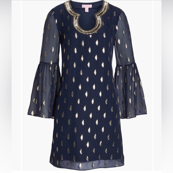 Lilly Pulitzer Amory Silk Shift Dress - Picture 2 of 16